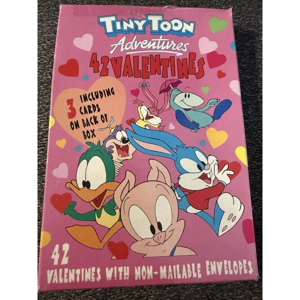 Vintage 1990s Tiny Toon Adventures 42 Valentine Cards Box Set